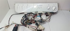 Модуль (комплект)  Б/У управления для стиральной машины Indesit W83T в сборе с косой,убл,датчиком уровня воды